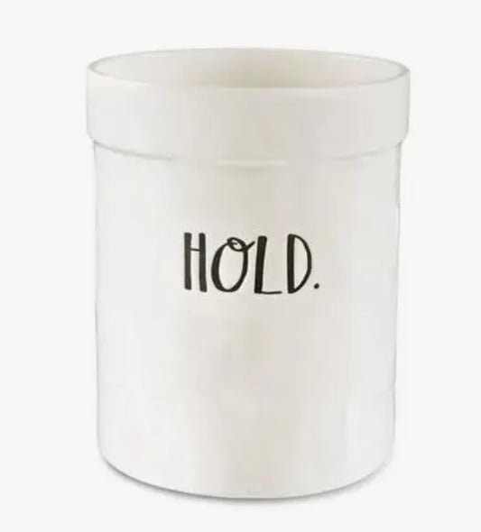 Rae Dunn Stem Print Hold Utensil Crock